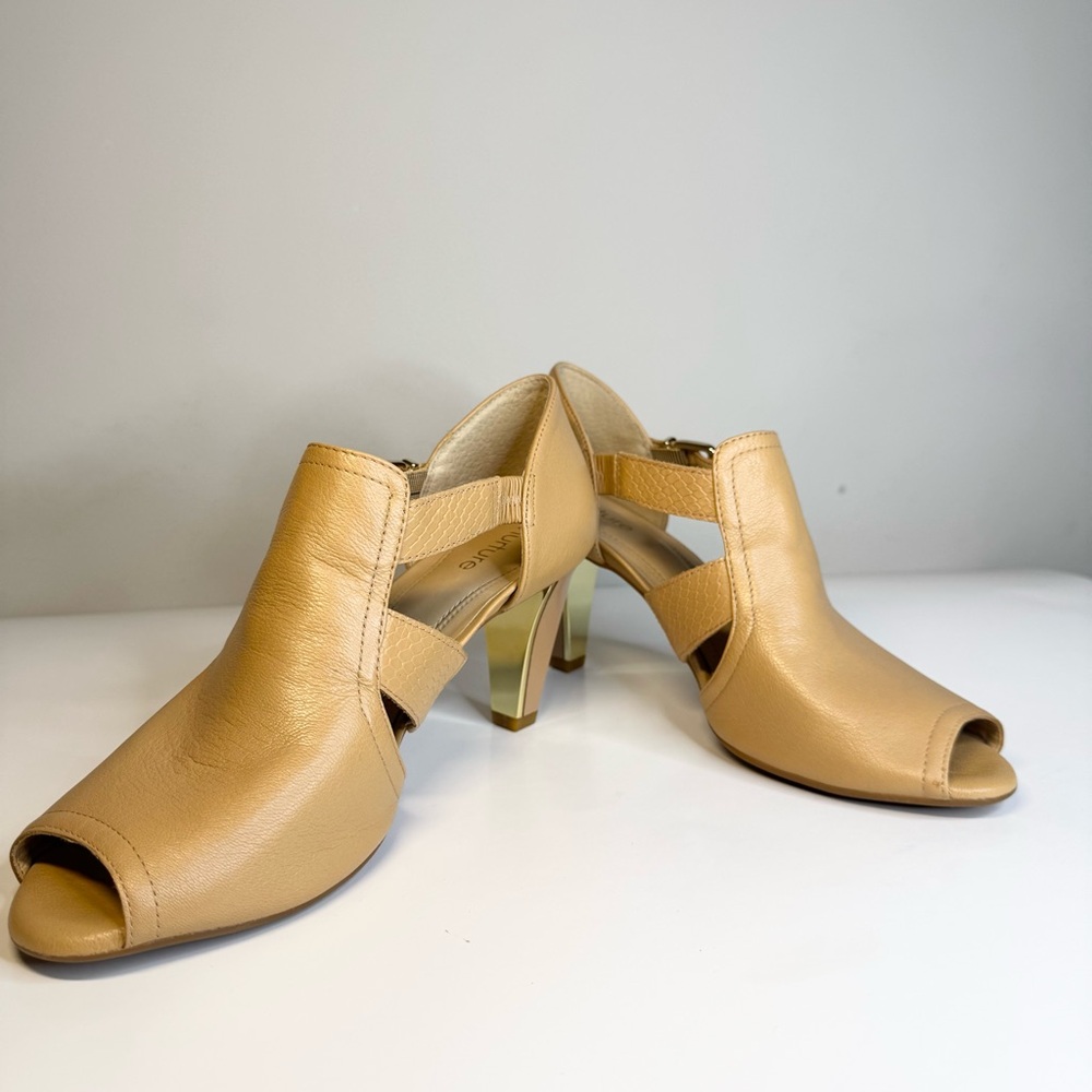 Nurture Womens Heeled Sandal | 8.5M Tan